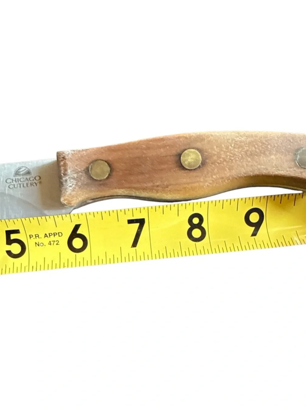 Chicago Cutlery Kitchen Knife 6” Blade Wood Handle‎ Stainless Steel Chef Utility